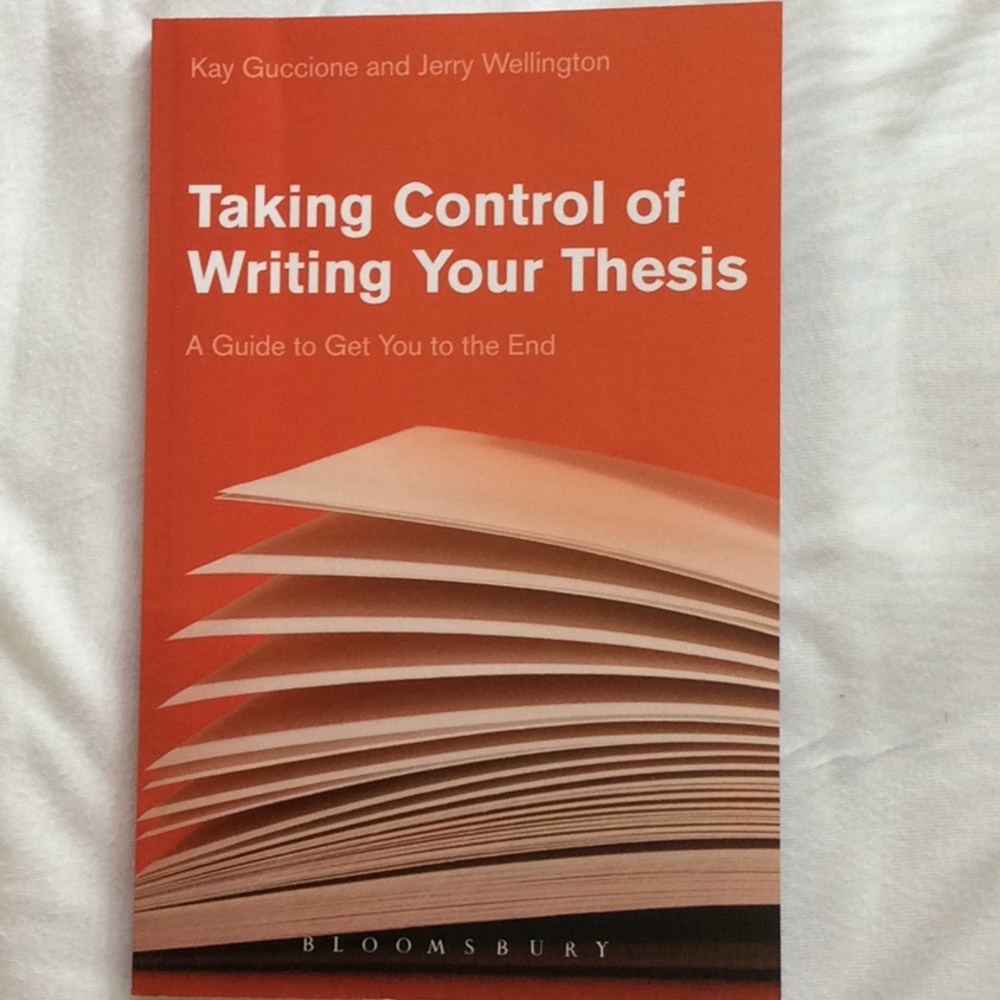 Taking control of writing your thesis
